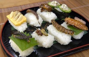 Et pourquoi ne pas associer les sushis avec une autre forme d'alimentation, l'entomophagie ?