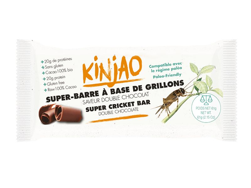 Barre protéinée à la farine de grillons - Kinjao